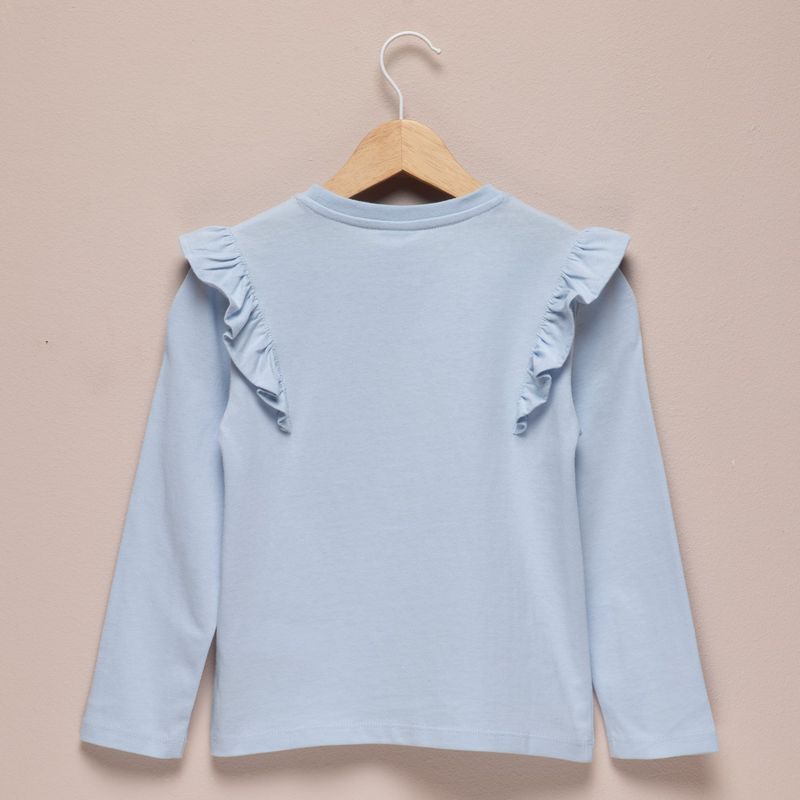 YAMP - Camiseta Niña con Estampado Manga larga Algodón Yamp