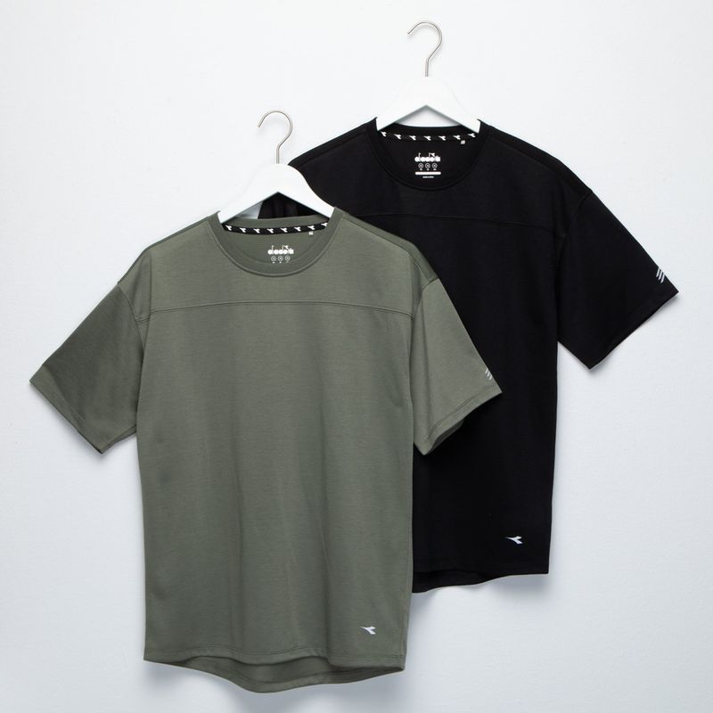 DIADORA - Camisetas deportivas Niño Pack de 2 unidades con Logo  Manga corta Diadora