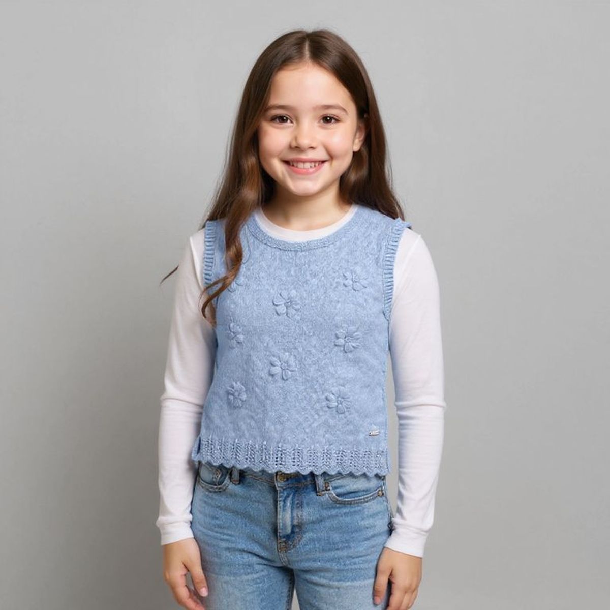 YAMP - Chaleco Niña  Bordado Yamp