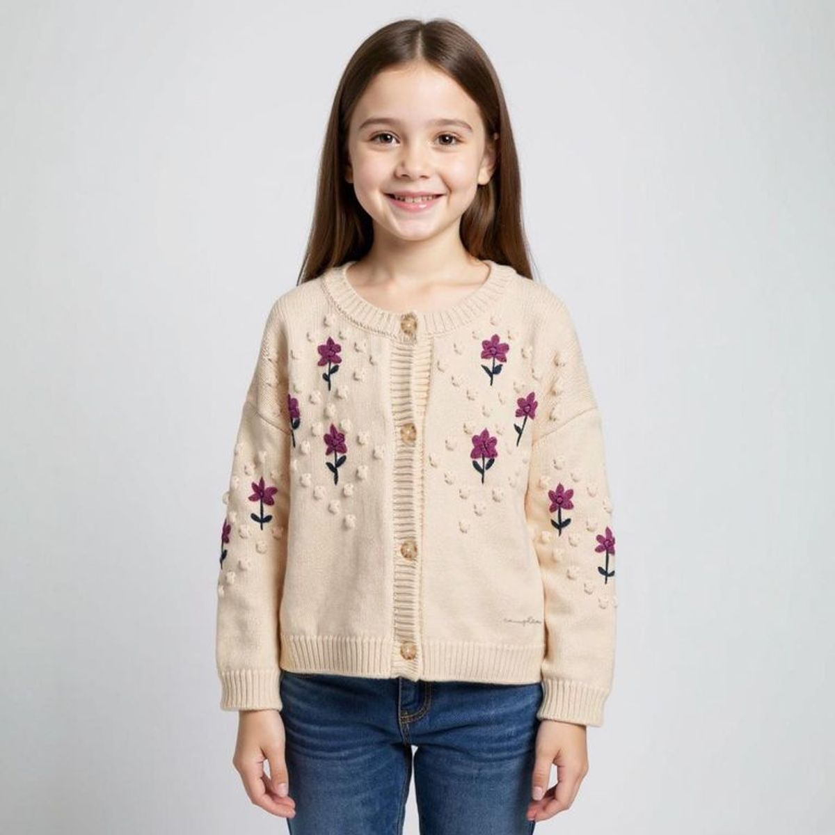 CONIGLIO - Saco Niña  Bordado Coniglio