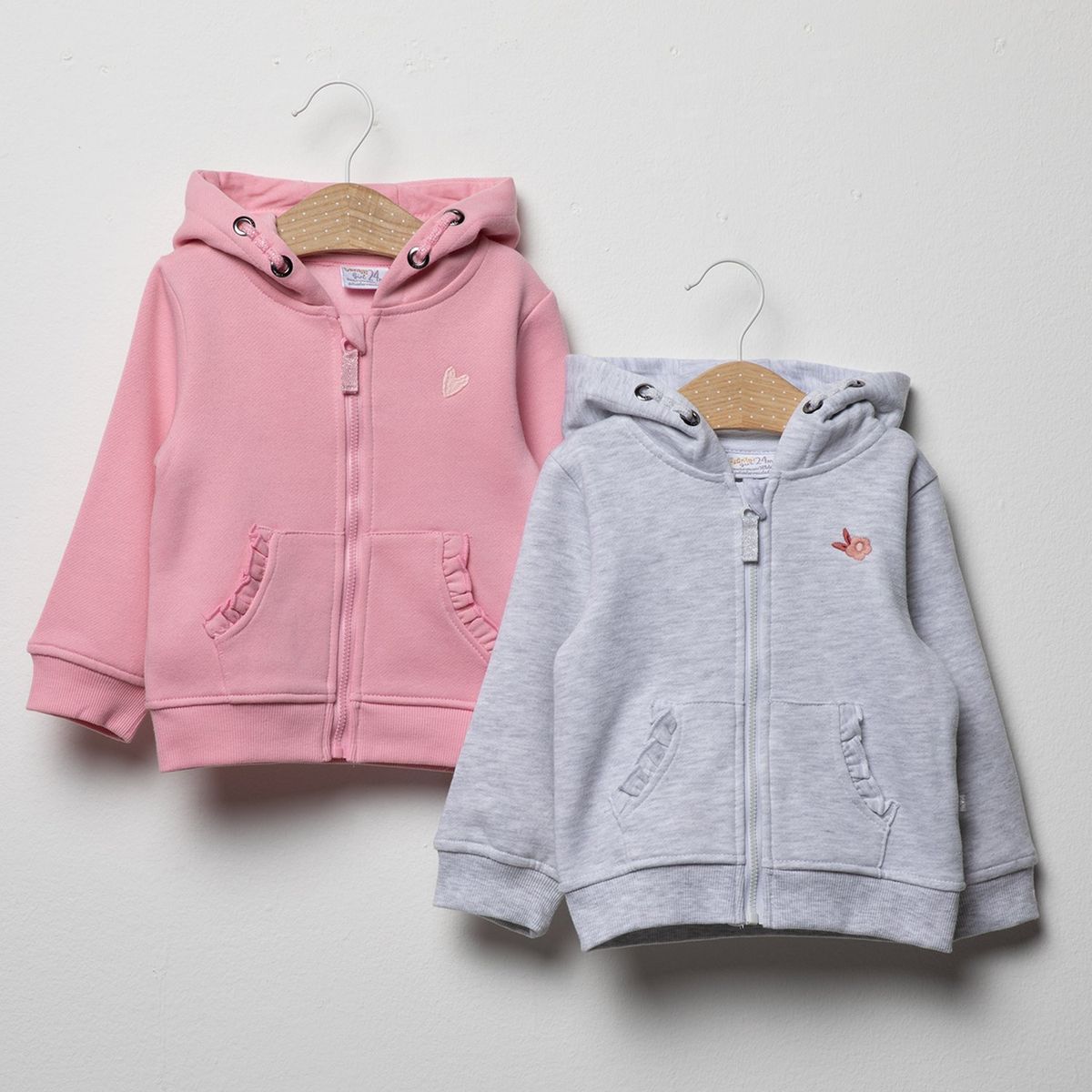 YAMP - Sacos Bebé niña Pack de 2 unidades Con capucha  Algodón Yamp