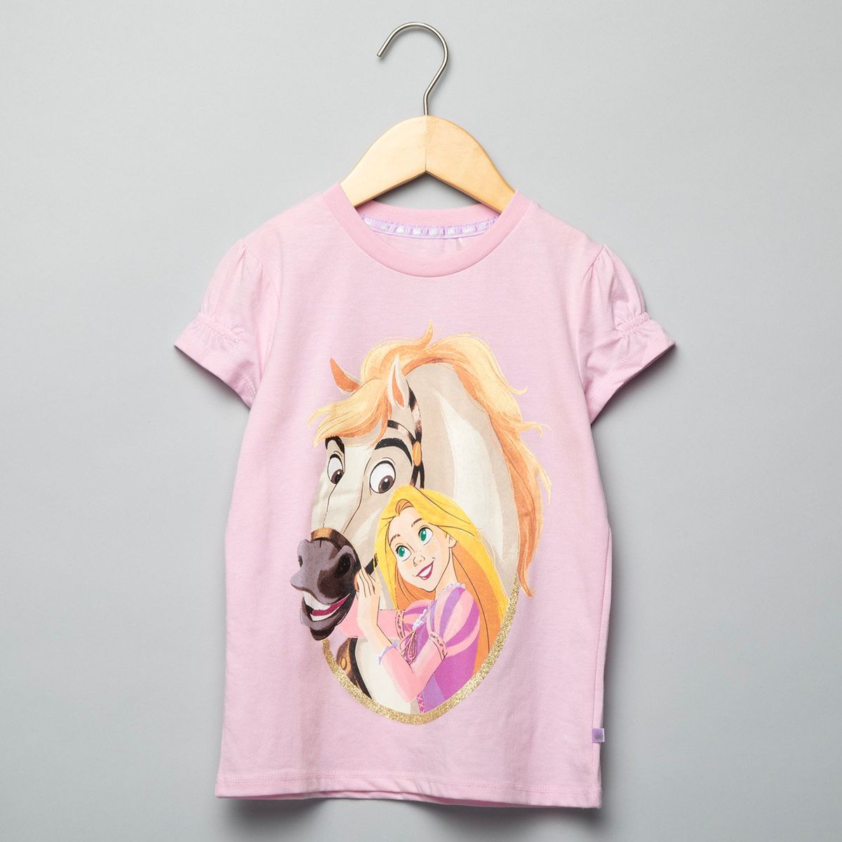 PRINCESS - Camiseta Niña con Estampado Princesas Manga corta Algodón Princess