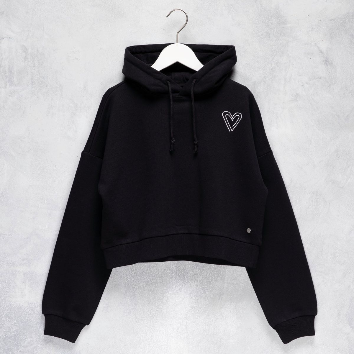 ELV - Saco Con capucha para Niña con Estampado de Algodón Elv