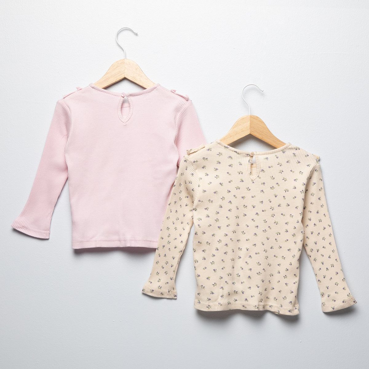 YAMP - Camisetas Bebé niña Pack de 2 unidades Manga larga Algodón Yamp