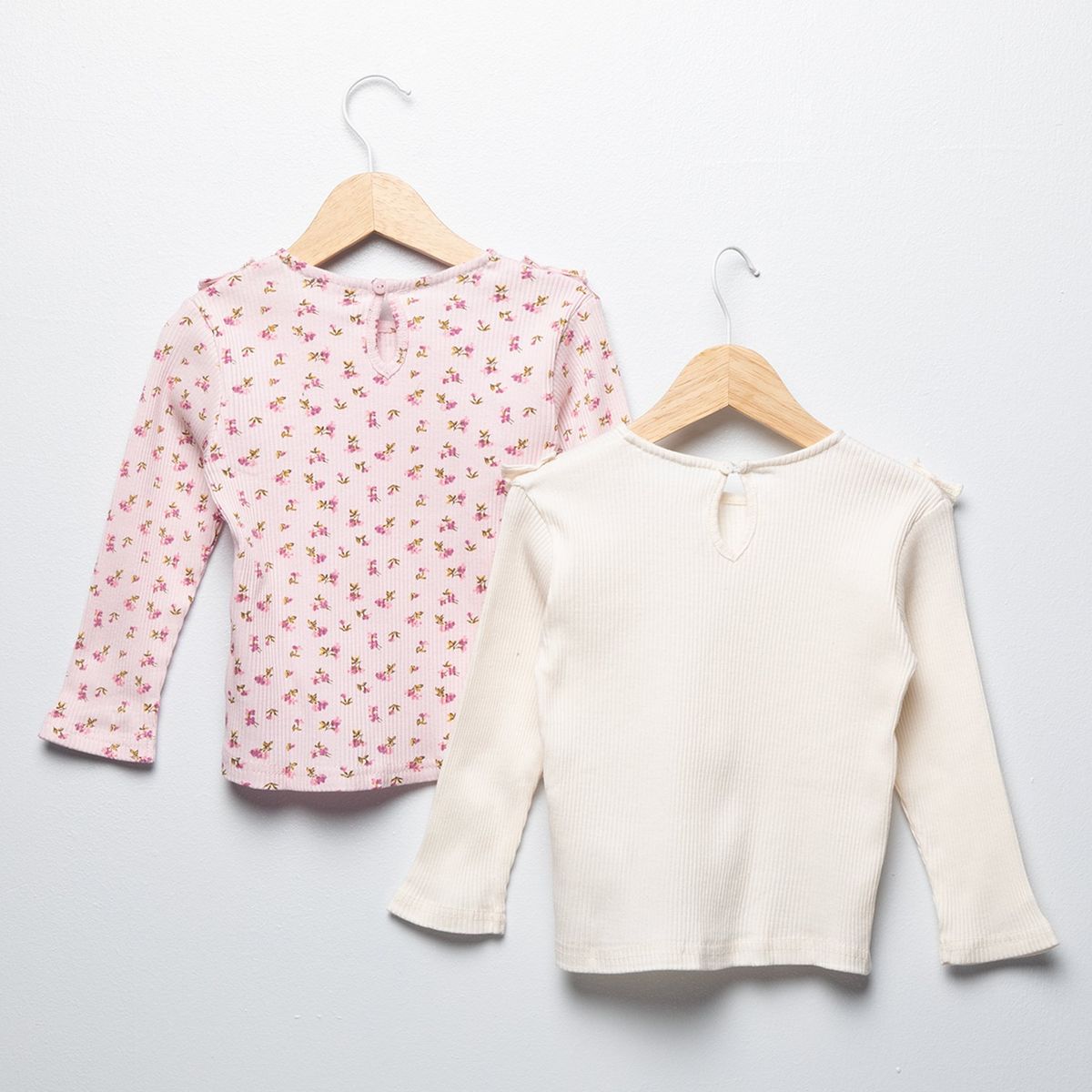 YAMP - Camisetas Bebé niña Pack de 2 unidades Manga larga Algodón Yamp