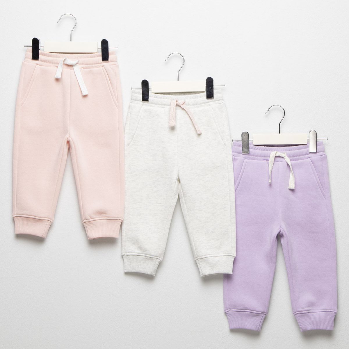 YAMP - Pantalones Bebé niña Pack de 3 unidades Cintura elásticada   Algodón Yamp