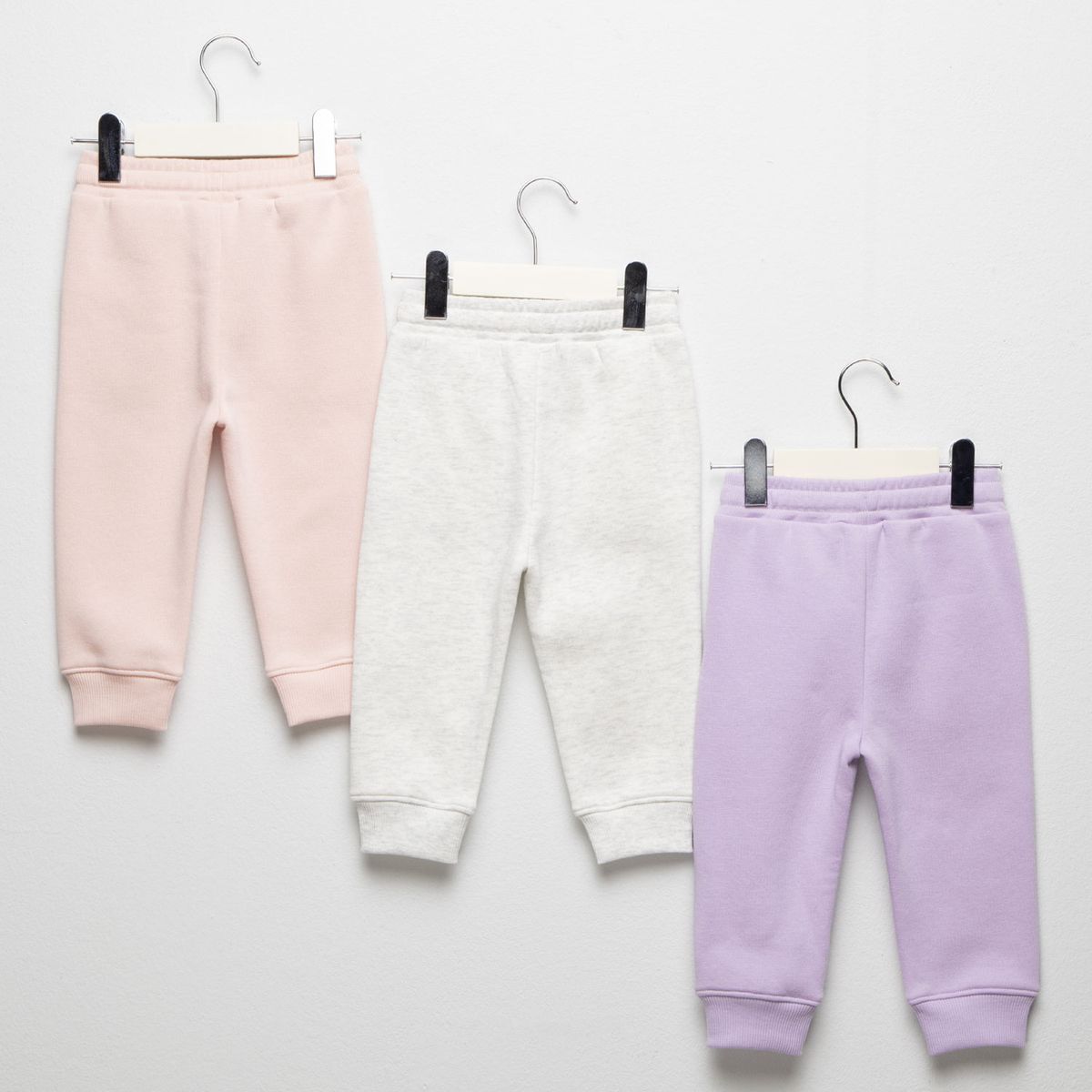YAMP - Pantalones Bebé niña Pack de 3 unidades Cintura elásticada   Algodón Yamp