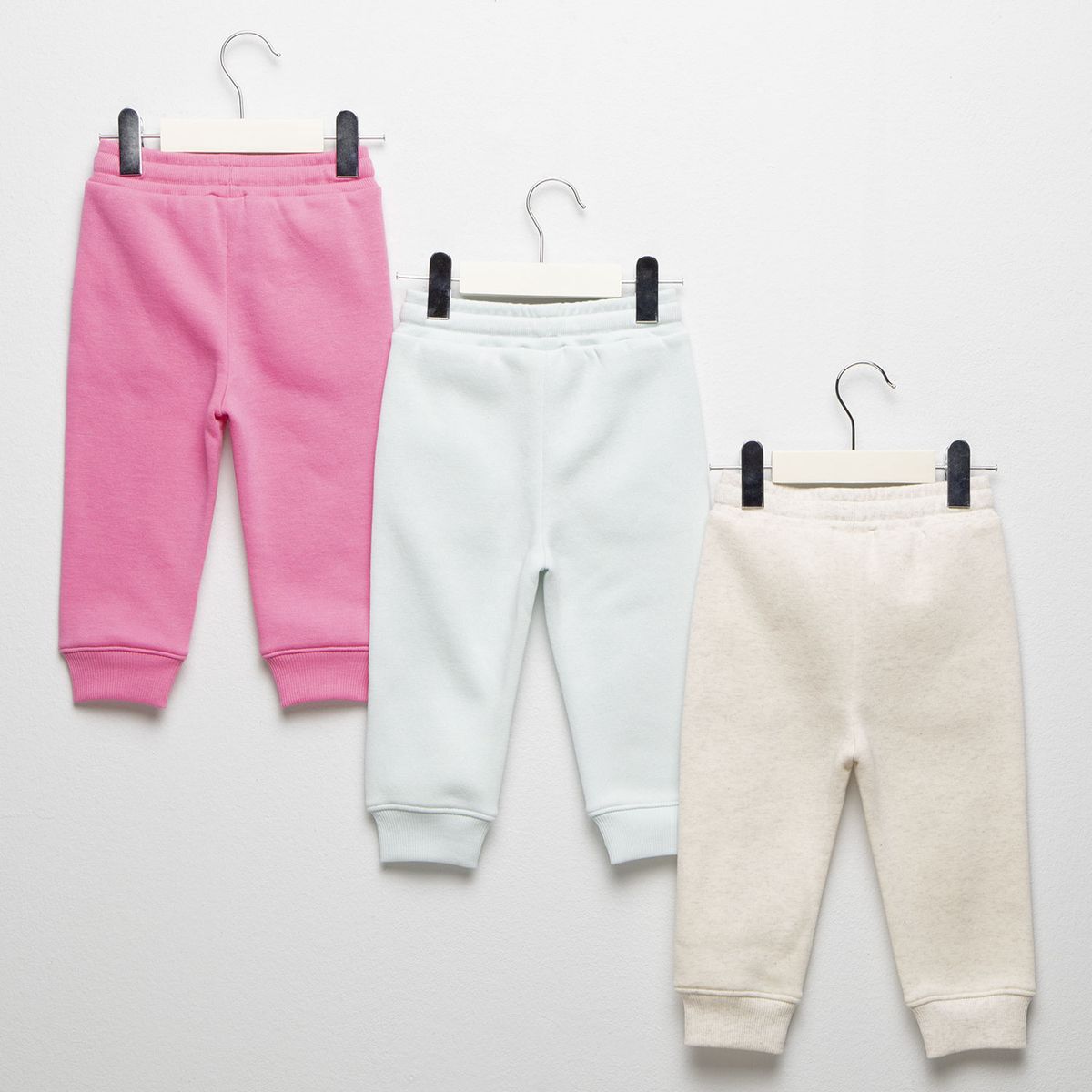 YAMP - Pantalones Bebé niña Pack de 3 unidades Cintura elásticada   Algodón Yamp