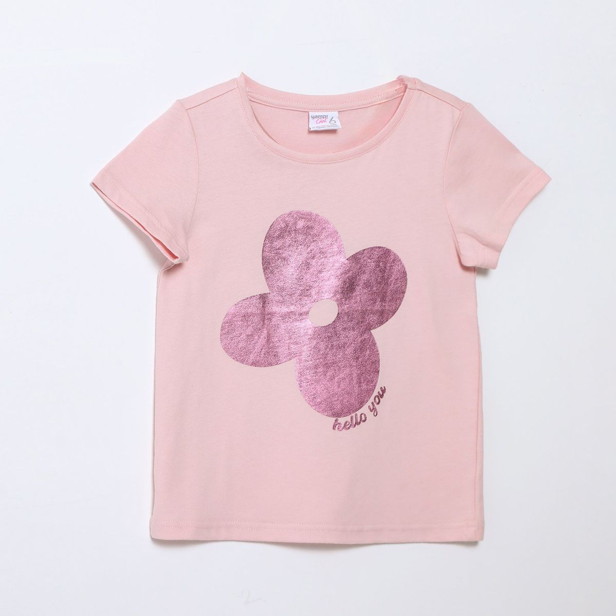 YAMP - Camiseta Niña  con Estampado Manga corta Algodón Yamp