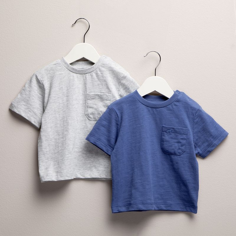 YAMP - Camisetas Bebé niño Pack de 2 unidades Manga corta Algodón Yamp