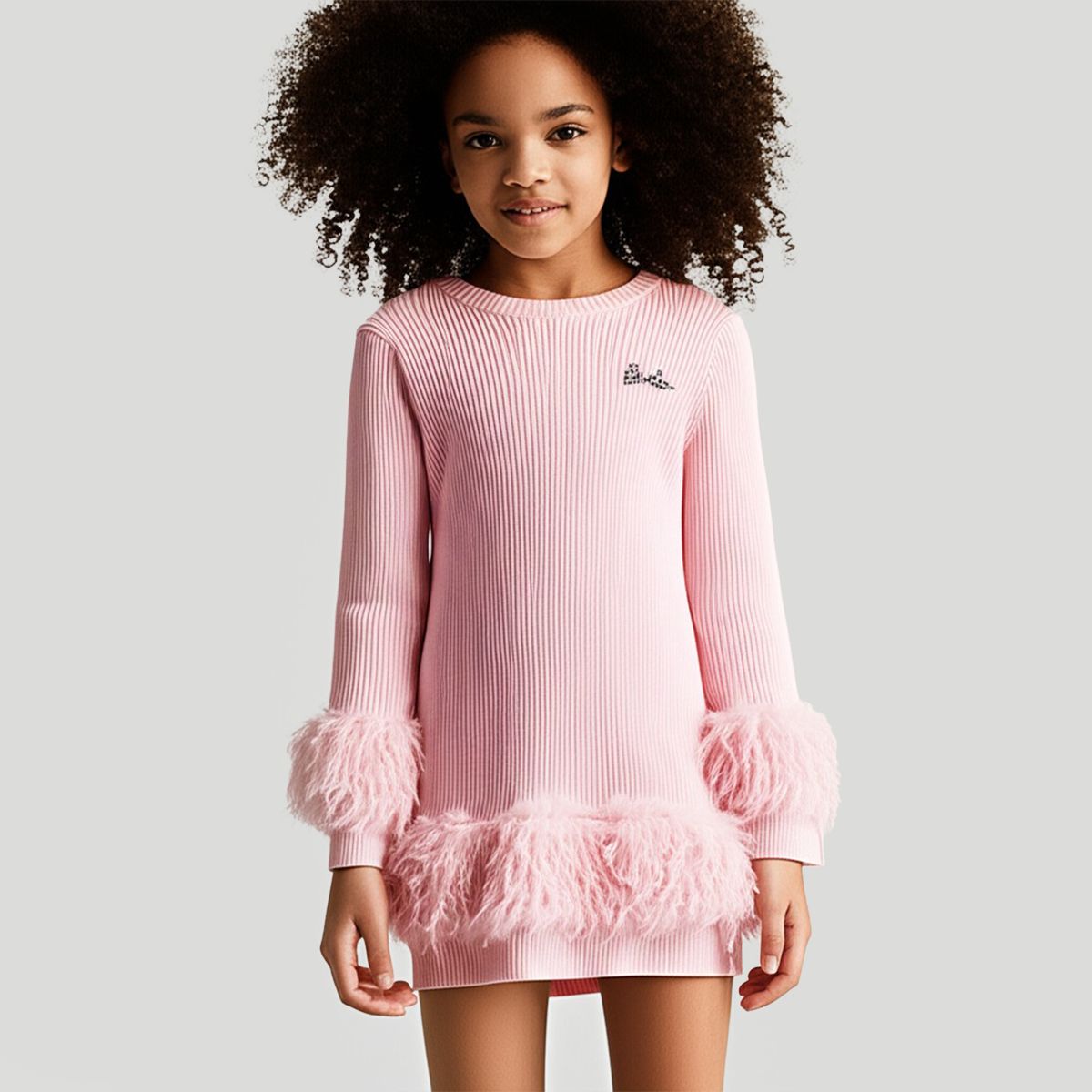 BARBIE - Vestido Niña  Acanalada Manga larga Barbie