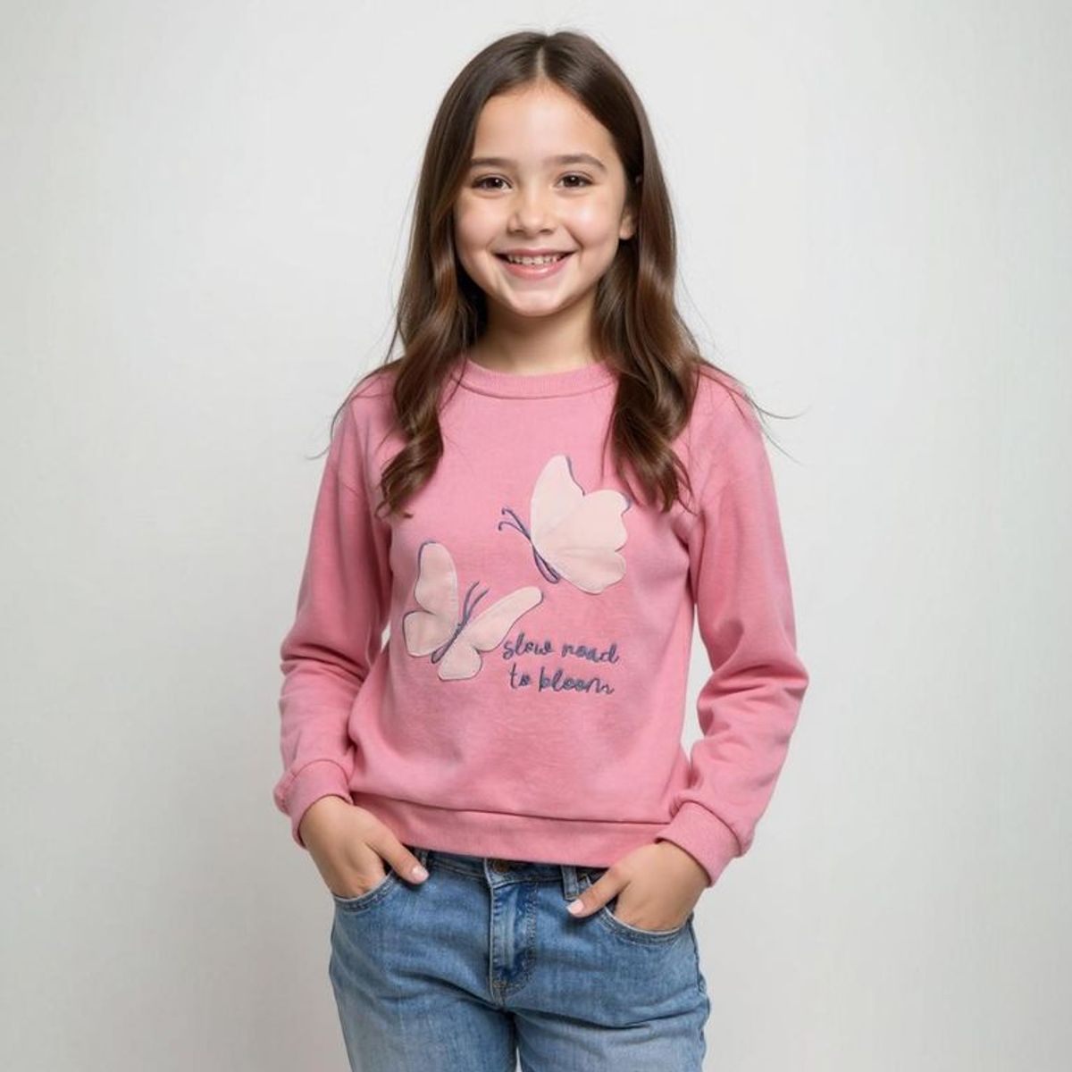 YAMP - Saco Niña  Con aplique Algodón Yamp