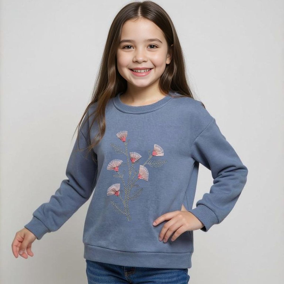 YAMP - Saco Niña  Con aplique Algodón Yamp