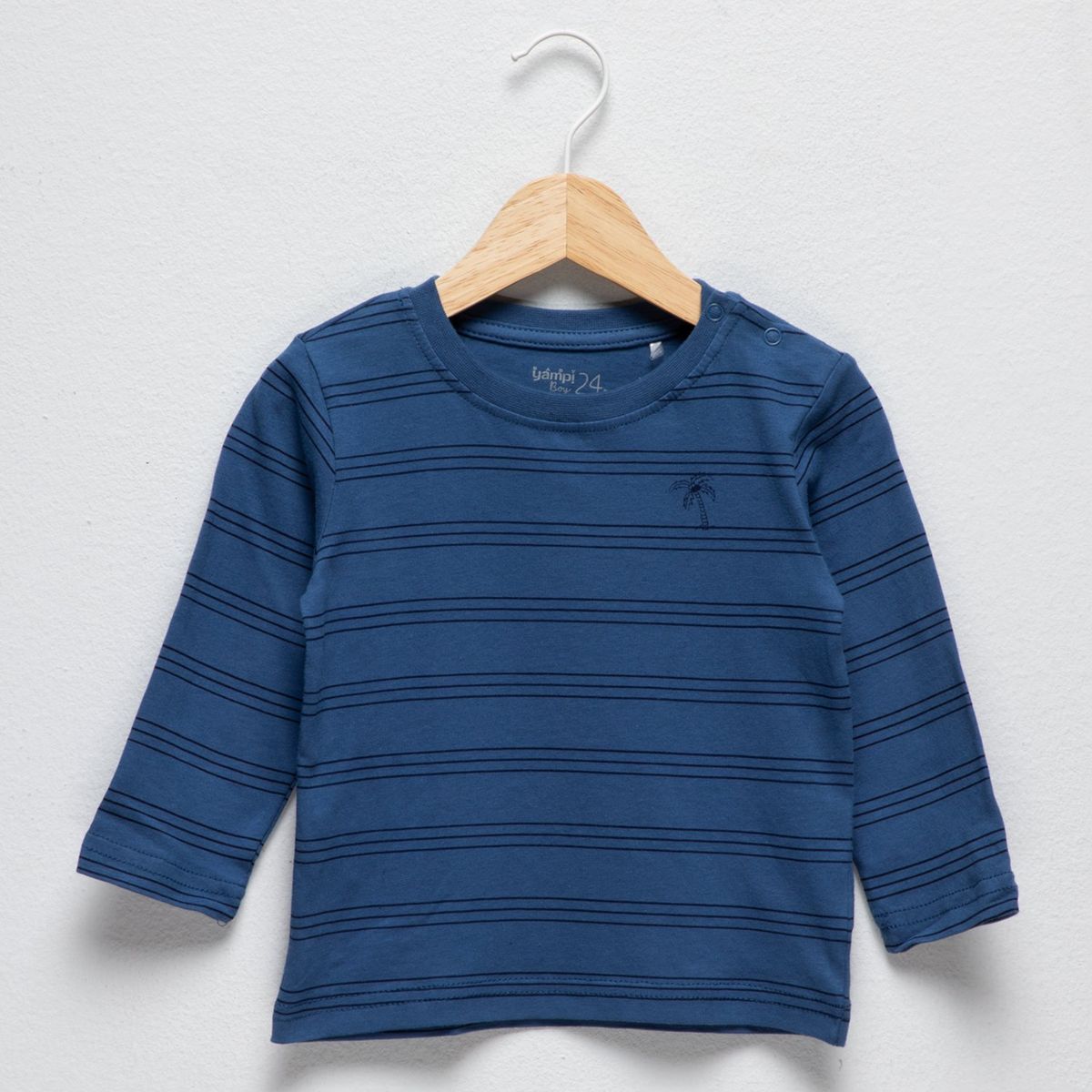 YAMP - Camisetas Bebé niño Pack de 3 unidades con Estampado   Manga larga Algodón Yamp