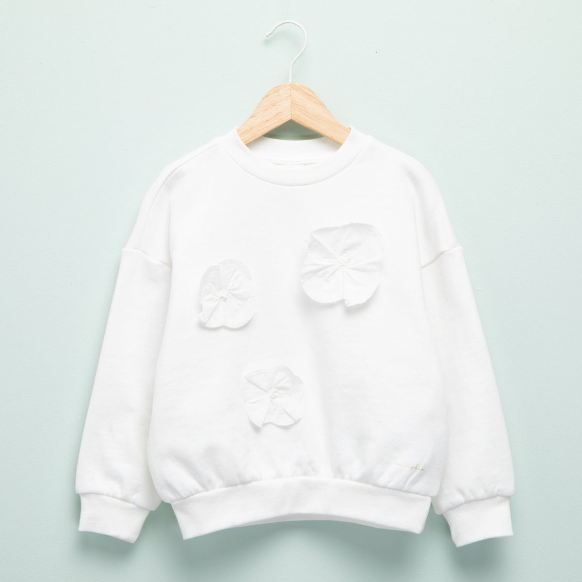 CONIGLIO - Saco para Niña Con aplique de Algodón Coniglio