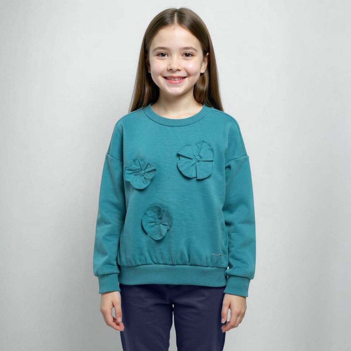 CONIGLIO - Saco para Niña Con aplique de Algodón Coniglio