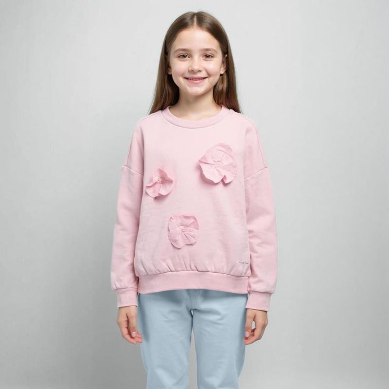 CONIGLIO - Saco para Niña Con aplique de Algodón Coniglio