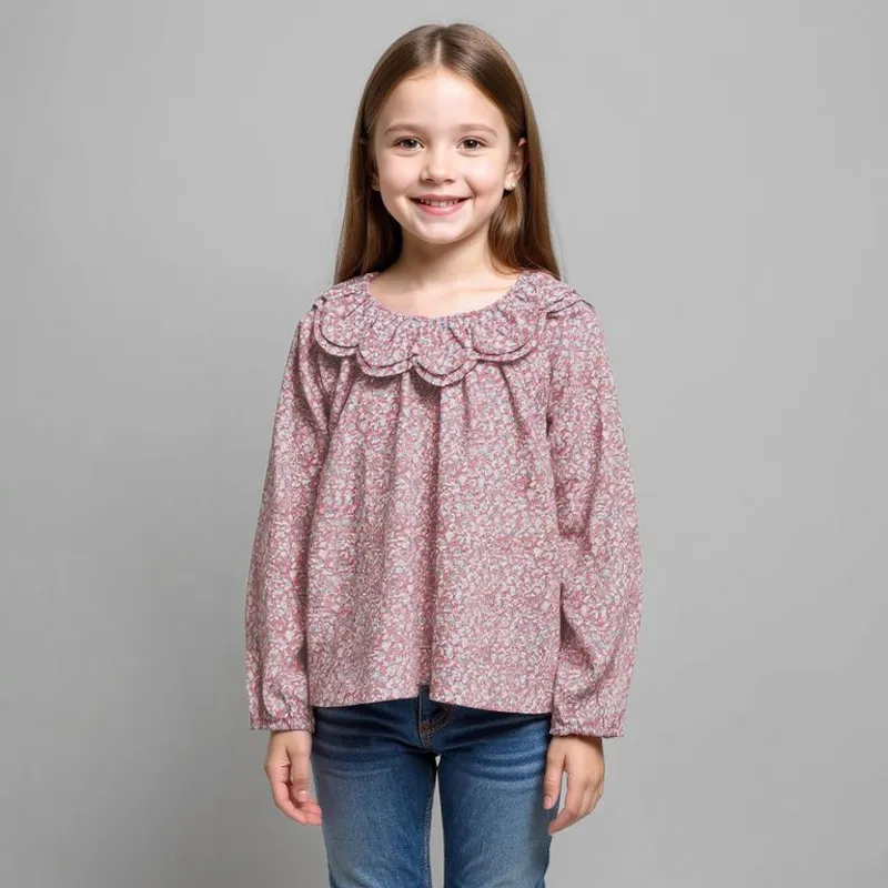 CONIGLIO - Blusa Niña  Boleros  Manga larga Algodón Coniglio