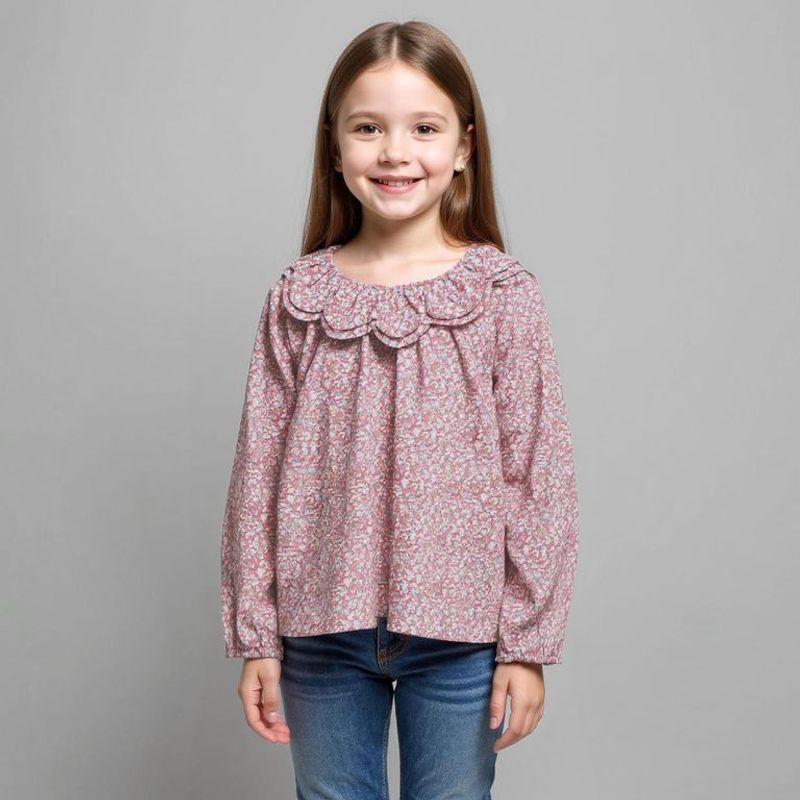 CONIGLIO - Blusa Niña  Boleros  Manga larga Algodón Coniglio