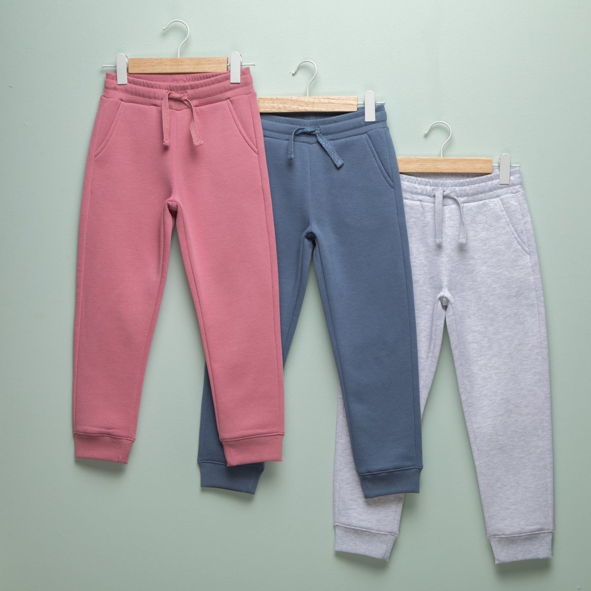 YAMP - Jogger Niña Pack de 3 unidades con Cintura elásticada  Algodón Yamp