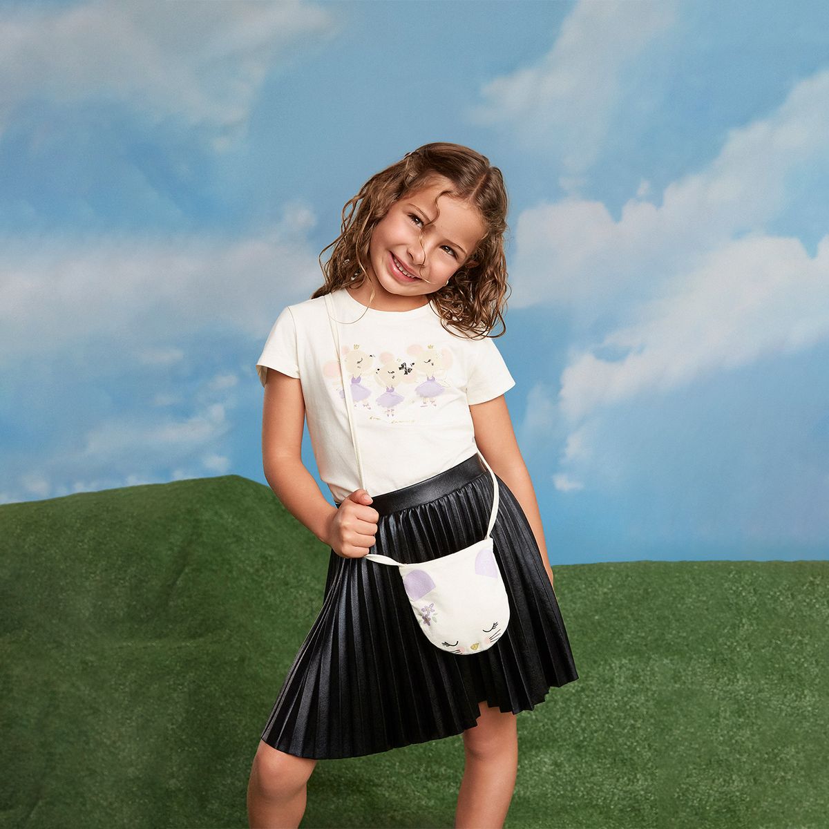 YAMP - Camiseta Niña Manga corta Algodón Yamp