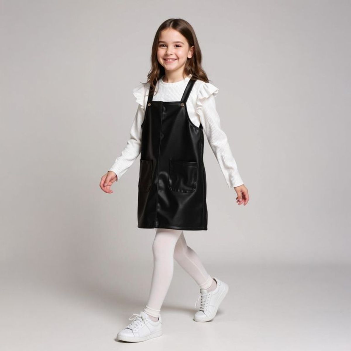 YAMP - Set Blusa manga larga + Vestido para Niña Yamp