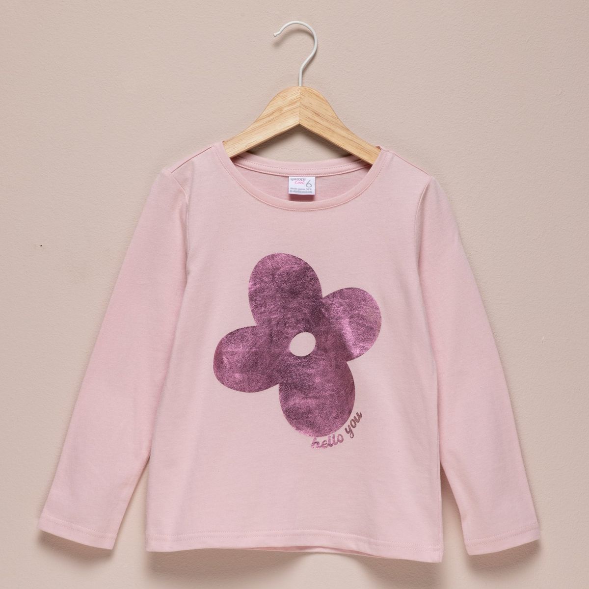 YAMP - Camiseta Niña  con Estampado   Manga larga Algodón Yamp