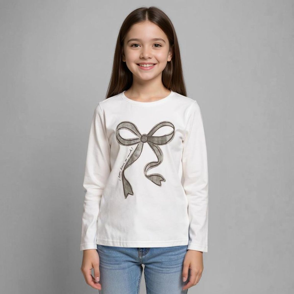 YAMP - Camiseta Niña  con Estampado   Manga larga Algodón Yamp