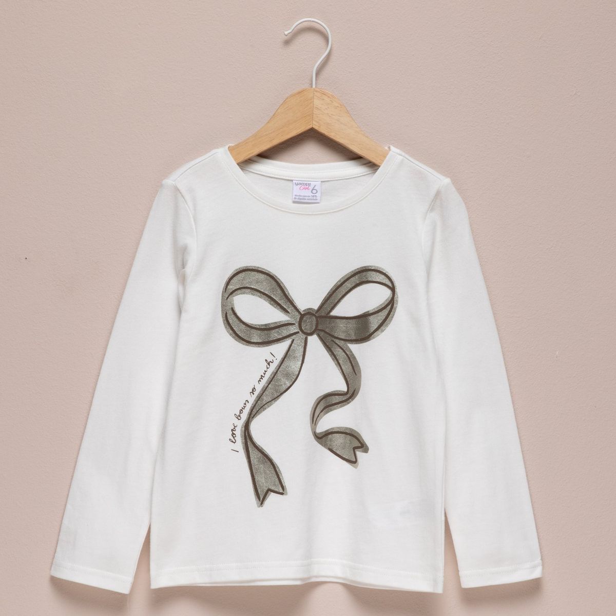 YAMP - Camiseta Niña  con Estampado   Manga larga Algodón Yamp