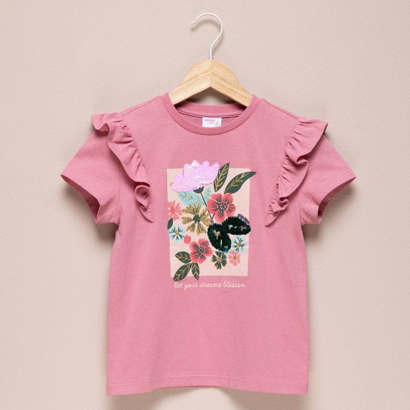 YAMP - Camiseta Niña  Boleros  Manga corta Yamp