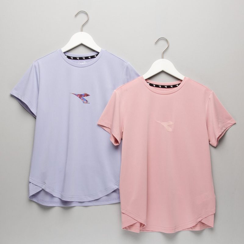 DIADORA - Camisetas deportivas Niña Pack de 2 unidades Manga corta Diadora