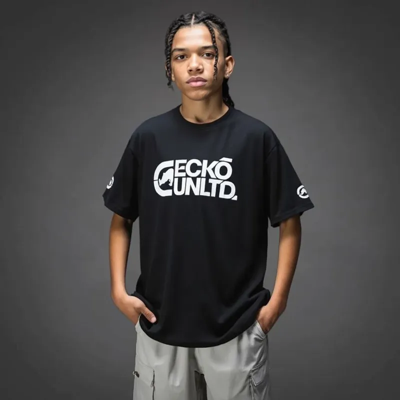 ECKO - Camiseta Niño con Logo Manga corta Algodón Ecko