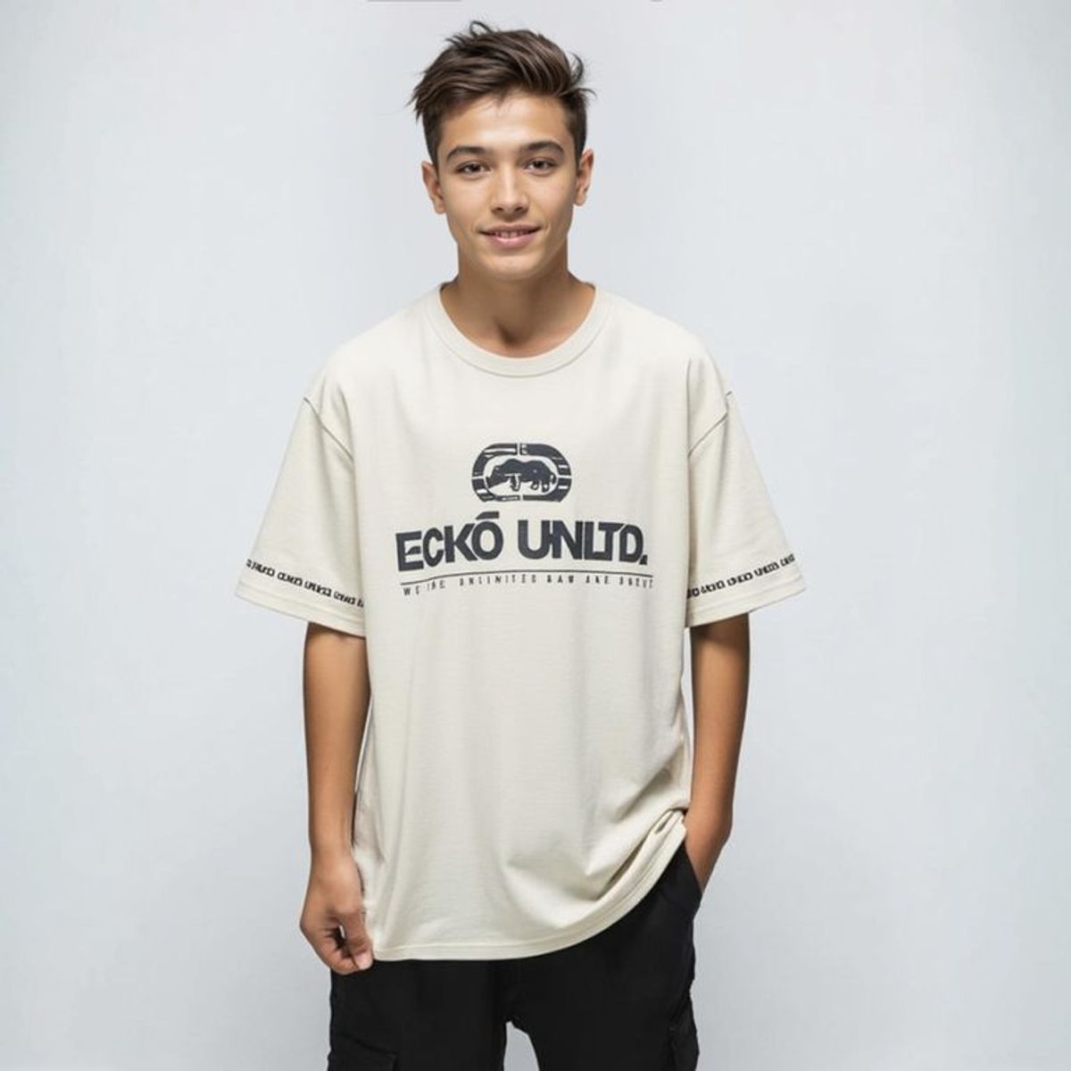 ECKO - Camiseta Niño con Logo Manga corta Algodón Ecko