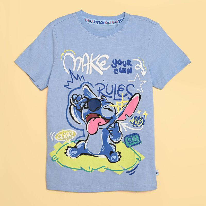 LILO & STITCH - Camiseta Niño con Estampado Manga corta Algodón LILO & STITCH