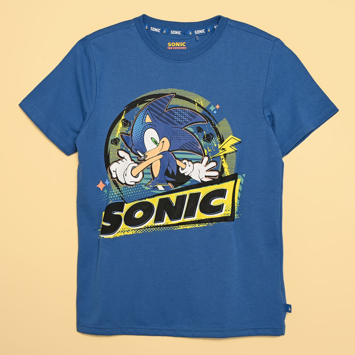 SONIC - Camiseta Niño con Estampado Manga corta Algodón Sonic