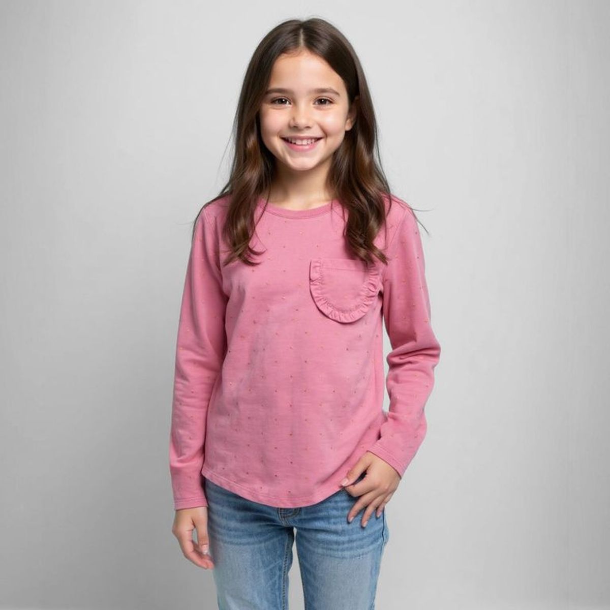YAMP - Camiseta Niña Manga larga Algodón Yamp