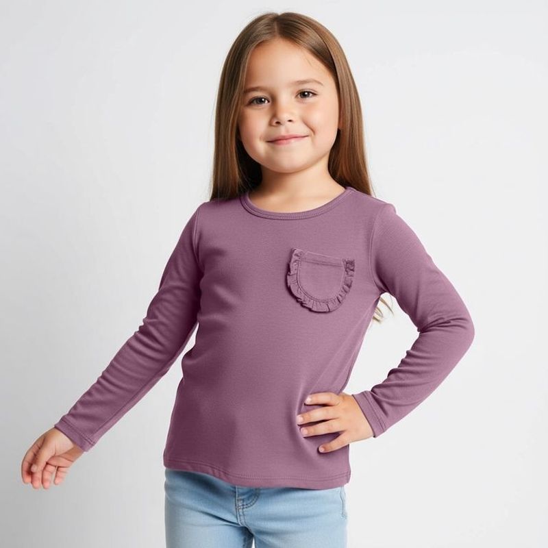 YAMP - Camiseta Niña Manga larga Algodón Yamp