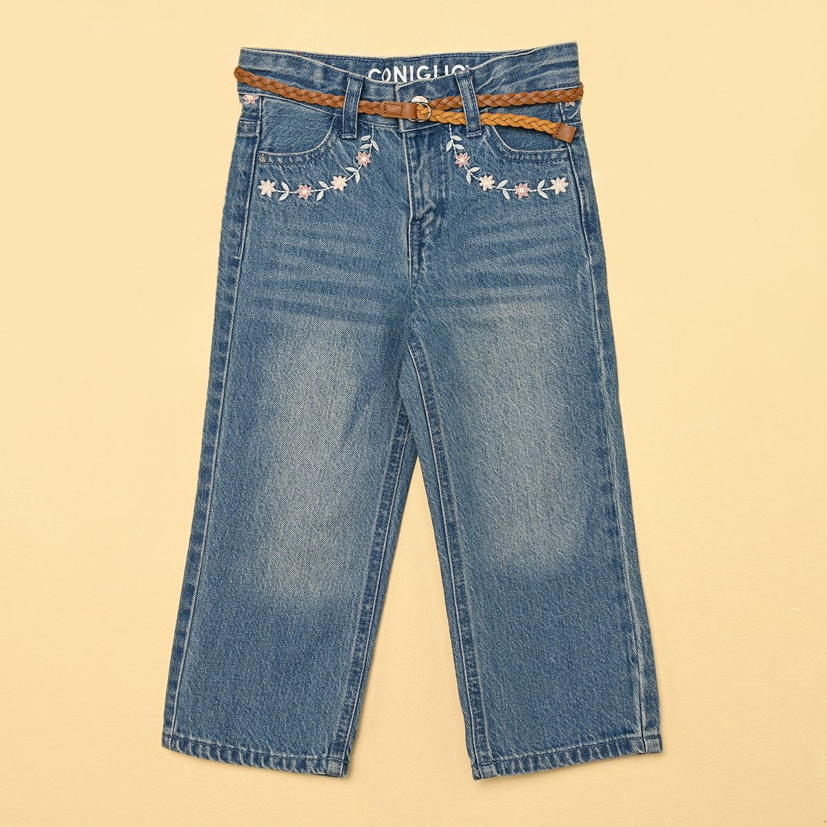 CONIGLIO - Jean para Niña de Algodón Coniglio