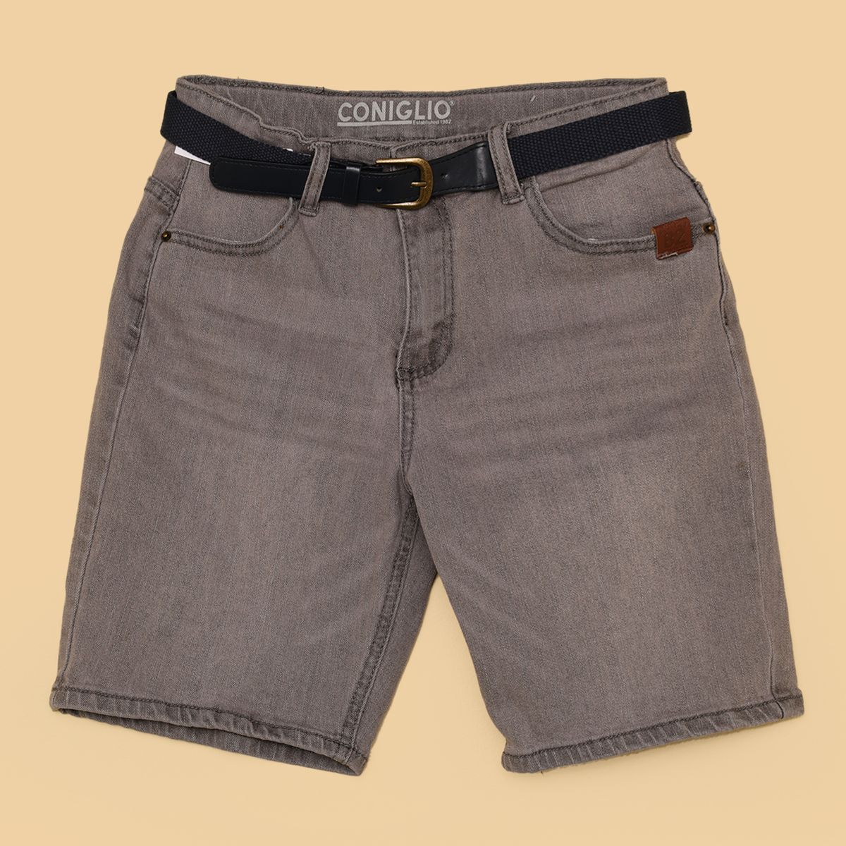 CONIGLIO - Bermuda Niño Con cinturón  Algodón Coniglio