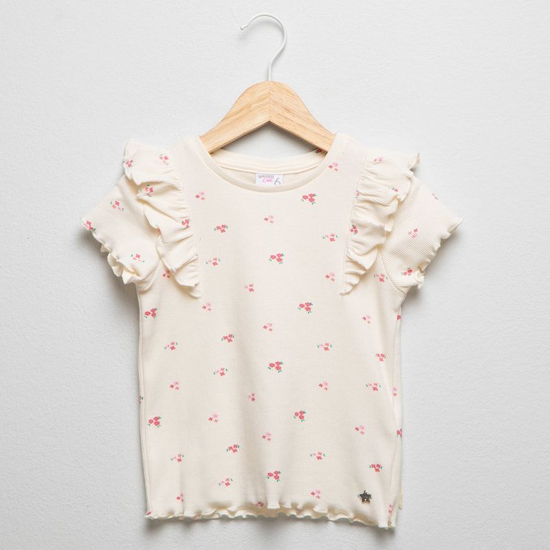 YAMP - Camiseta Niña  Boleros   Manga corta Algodón Yamp