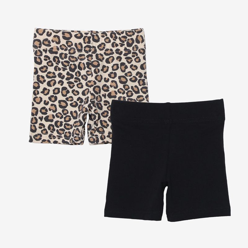 YAMP - Shorts Niña Pack de 2 unidades con Cintura elásticada  Algodón Yamp