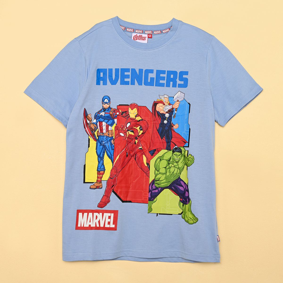 AVENGERS - Camiseta Niño con Estampado Avengers Manga corta Algodón Avengers