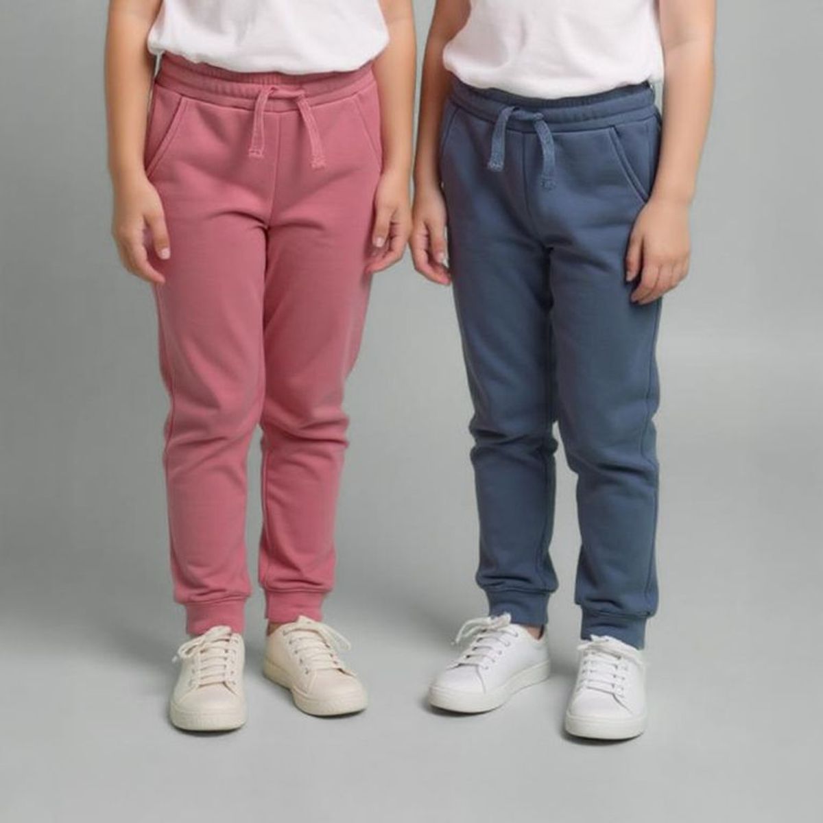 YAMP - Jogger Niña Pack de 2 unidades con Cintura elásticada  Algodón Yamp