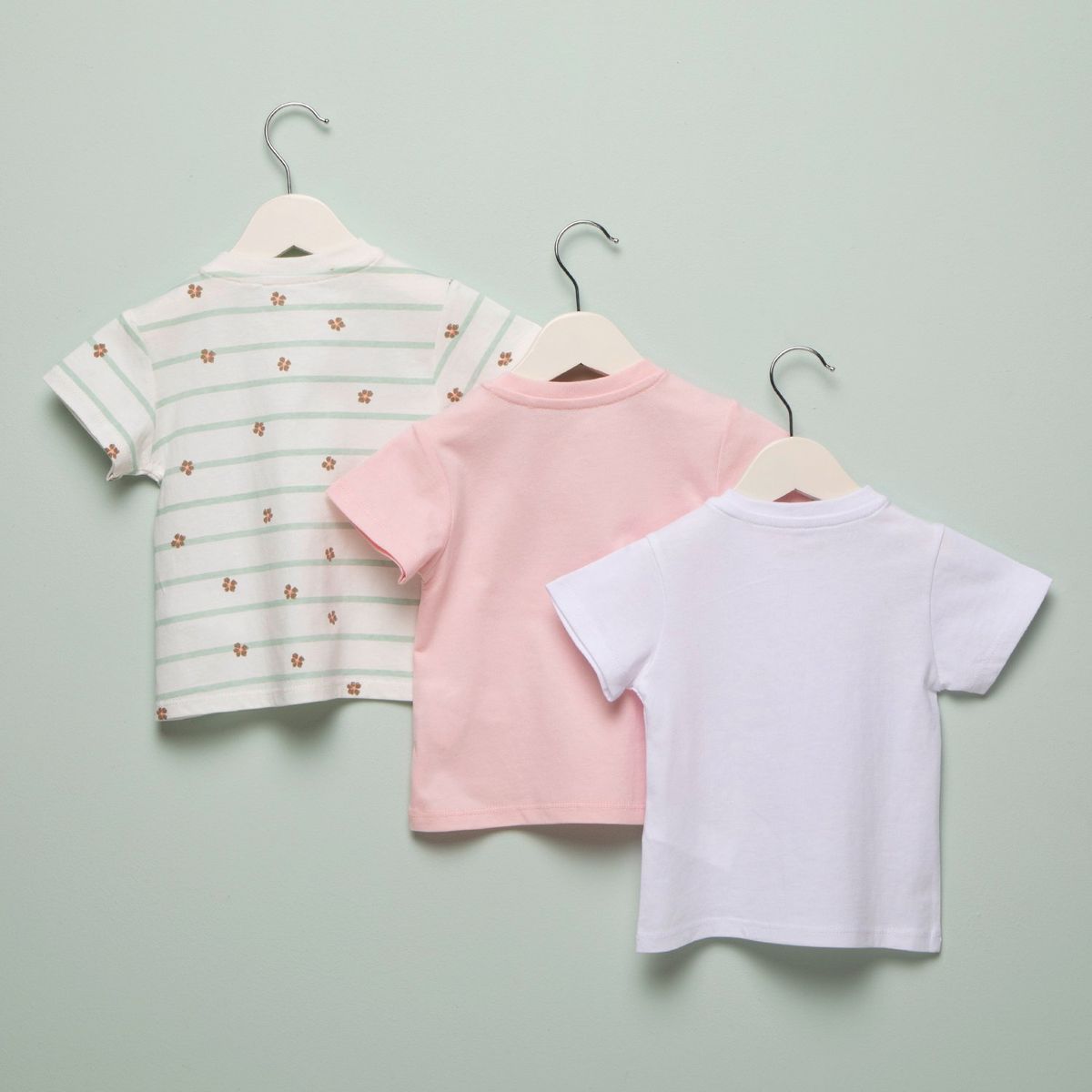 YAMP - Camisetas Bebé niña Pack de 3 unidades Manga corta Algodón Yamp