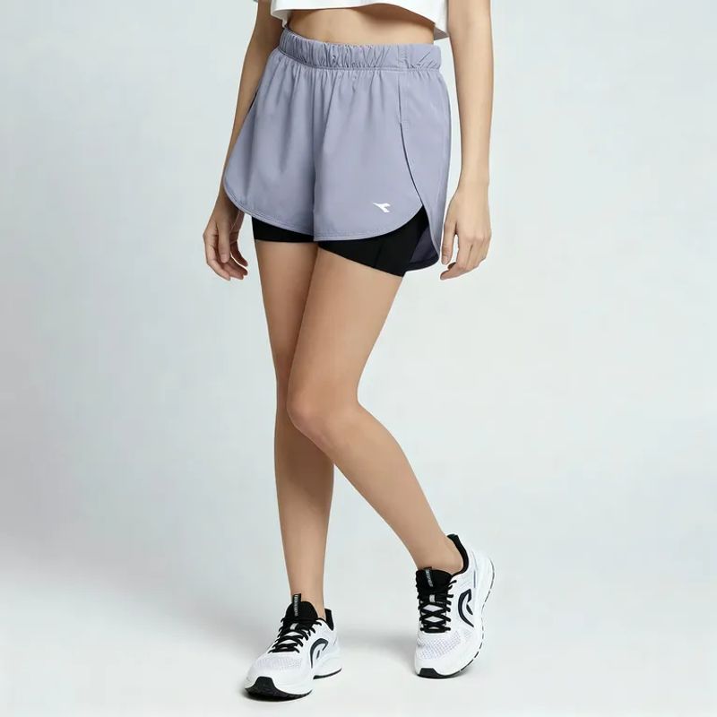 DIADORA - Short Deportivo para Niña Logo Diadora Running