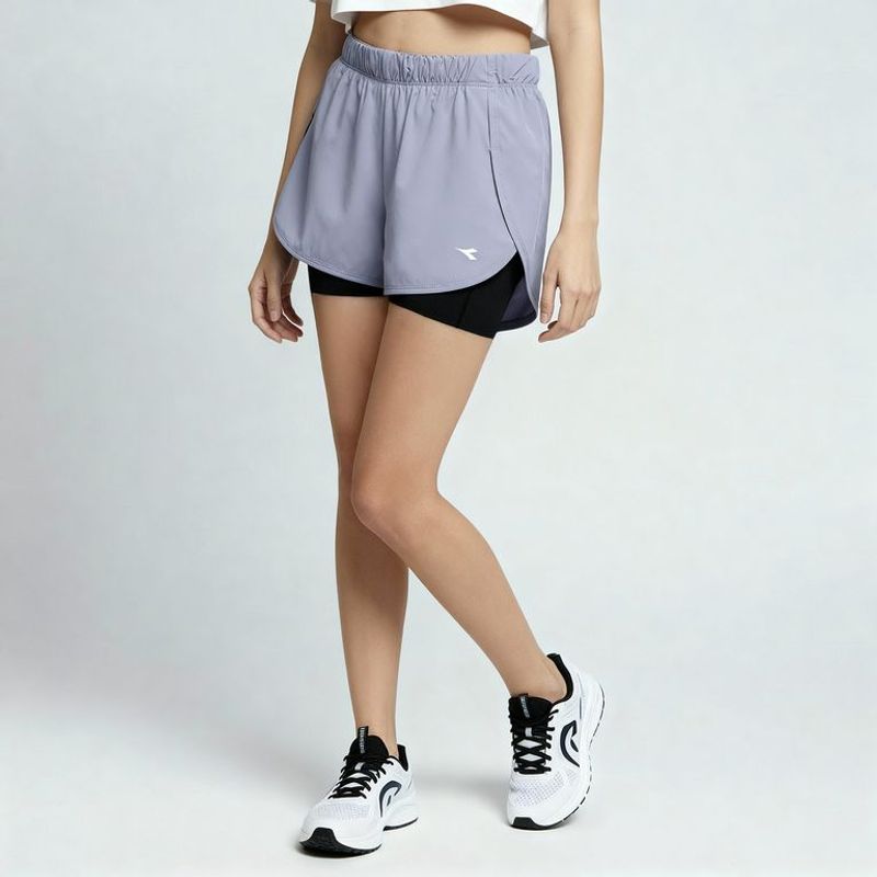 DIADORA - Short Deportivo para Niña Logo Diadora Running