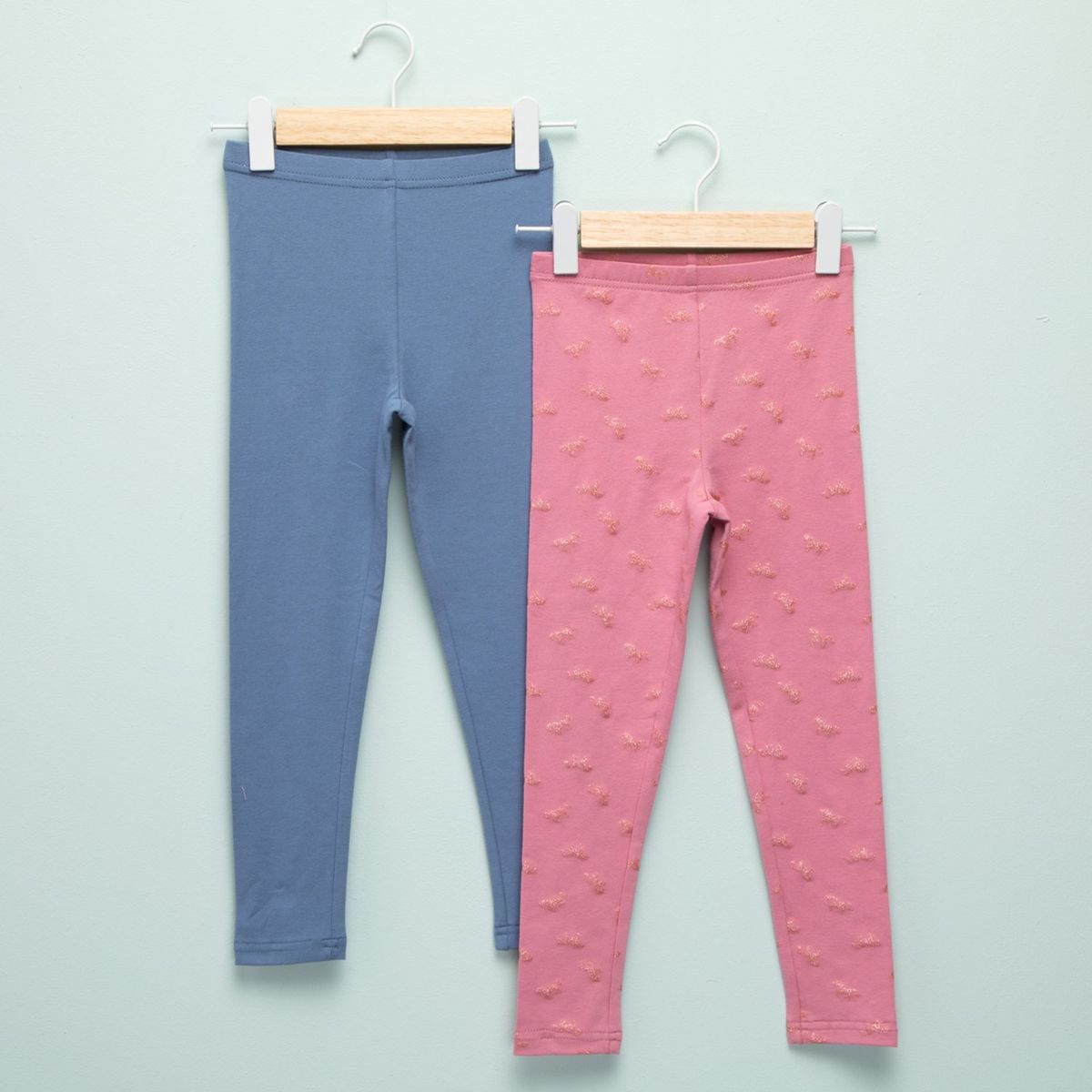 YAMP - Leggings Niña Pack de 2 unidades con Cintura elásticada  Algodón Yamp