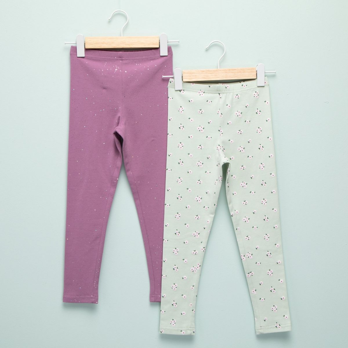 YAMP - Leggings Niña Pack de 2 unidades con Cintura elásticada  Algodón Yamp