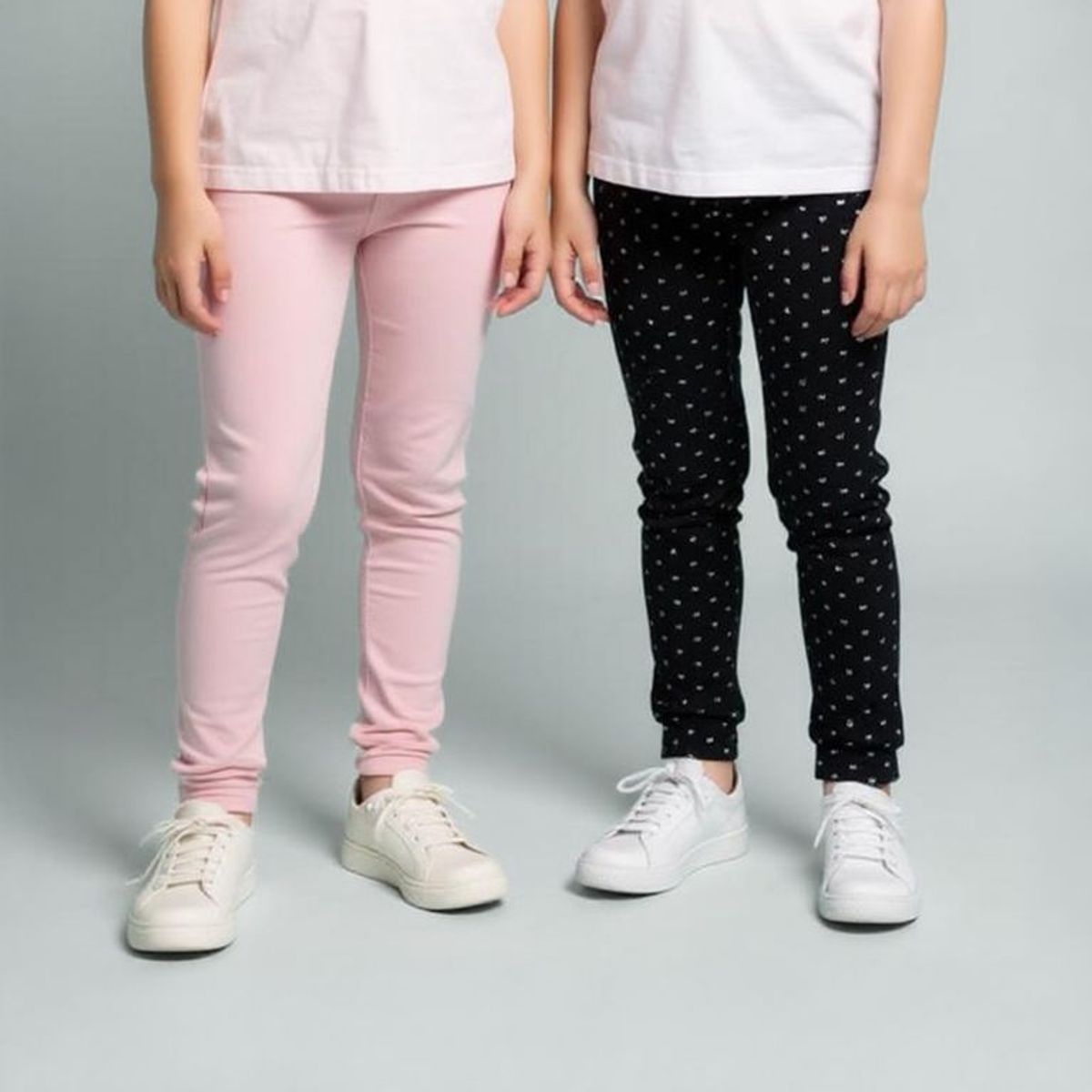 YAMP - Leggings Niña Pack de 2 unidades con Cintura elásticada  Algodón Yamp