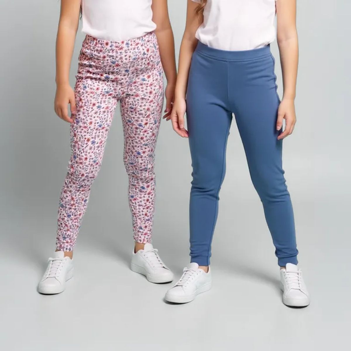 YAMP - Leggings Niña Pack de 2 unidades con Cintura elásticada  Algodón Yamp